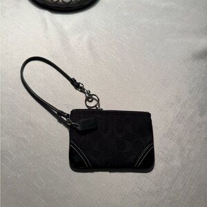 Coach Black Wristlet Clutch